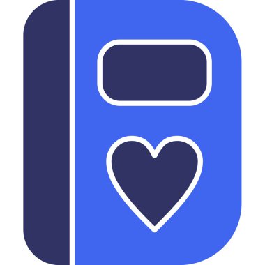 kalp simgesi, vektör illüstrasyonu