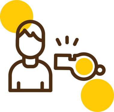 Elinde çay olan bir adamın vektör çizimi