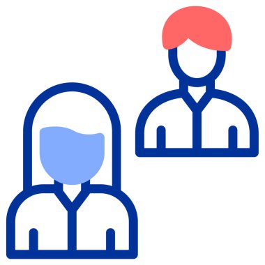 İnsanlar. Web simgesi basit illüstrasyon