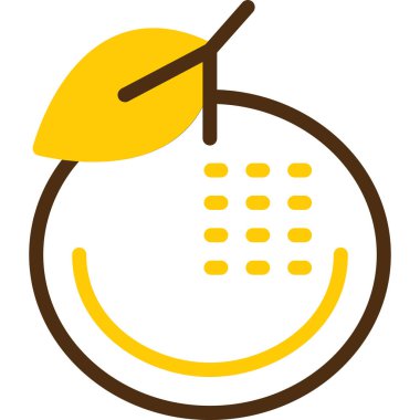 lemon. Web simgesi basit tasarım