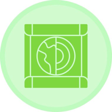 dünya haritası web simgesi, vektör illüstrasyonu