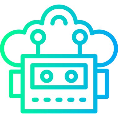 Bulut veri depolama simgesi - özet biçimi