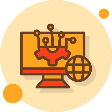 seo modern simgesinin vektör illüstrasyonu