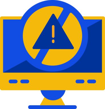 bilgisayar hatası simgesi, basit vektör illüstrasyonu