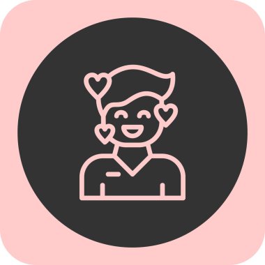 Bir kadın simgesinin vektör illüstrasyonu