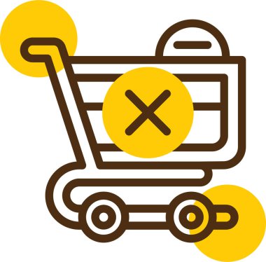 Sepet ikonu vektör illüstrasyonu