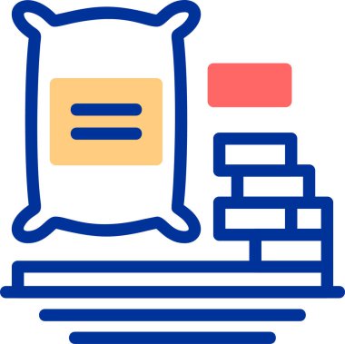 Banka. Web simgesi basit illüstrasyon