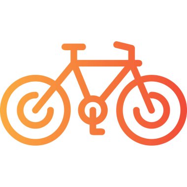 Bisiklet. Web simgesi basit illüstrasyon