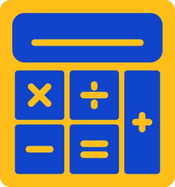 calculator web icon simple illustration