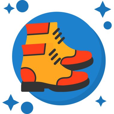 Ayakkabılar. Web simgesi basit illüstrasyon