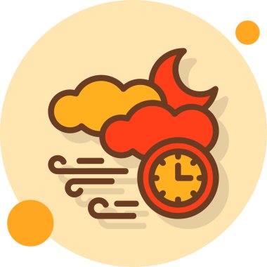 Saat simgesi, vektör illüstrasyonu