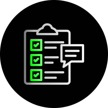 trend biçimi izole edilmiş arkaplanda kontrol listesi simgesi