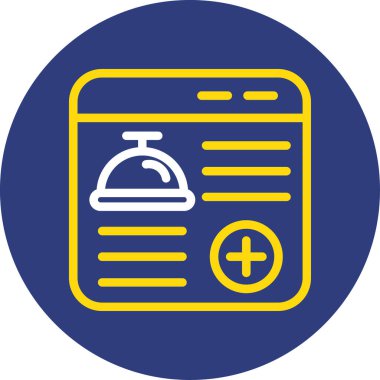 Tıp kitabı. Web simgesi basit illüstrasyon