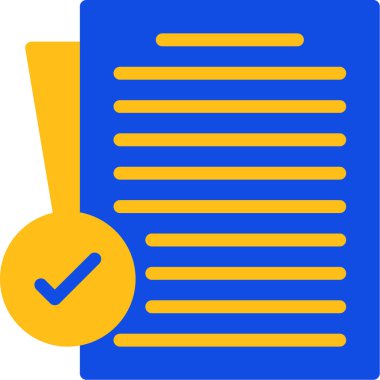 Belge. Web simgesi basit illüstrasyon