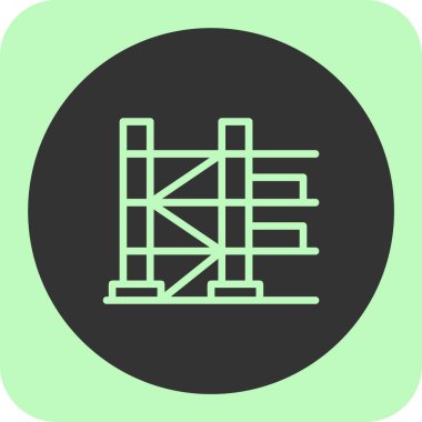 Modern b 'nin vektör illüstrasyonu fabrikanın ikonundan yoksun