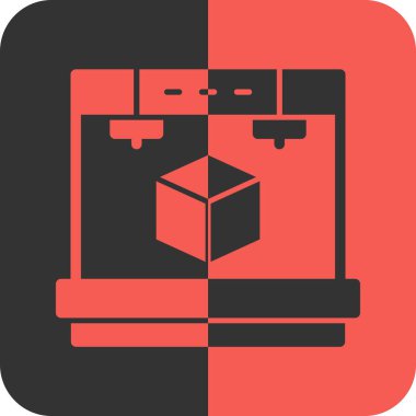 dağıtım kutusu düz simgesi uzun gölgede.