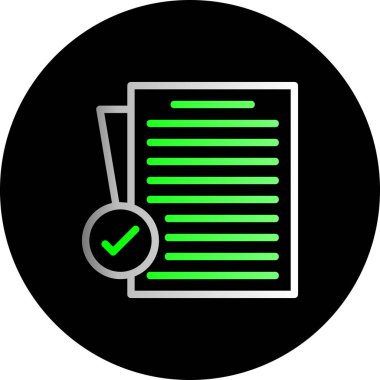 Kontrol listesi simgesi vektör illüstrasyonu