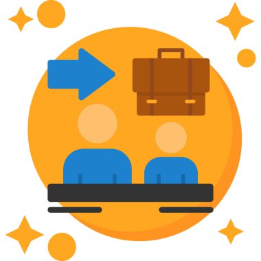 seyahat simgesi vektör çizimi