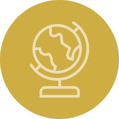 Dünya simgesinin vektör illüstrasyonu