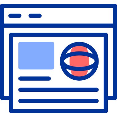 Web tasarım simgesi, vektör illüstrasyonu