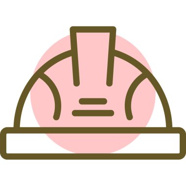 Beyzbol sopasıyla çizgi film şapkasının vektör çizimi