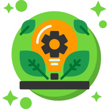 Bir fikrim var. Web simgesi basit illüstrasyon