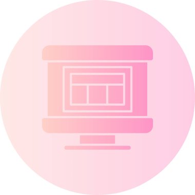 Web simgesi, basit vektör illüstrasyonu