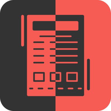 belge simgesi vektör illüstrasyonu