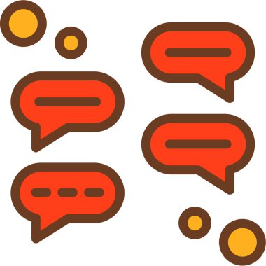 farklı renk simgelerine sahip konuşma baloncukları