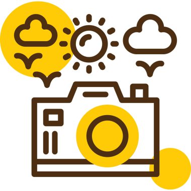 Kamera. Web simgesi basit illüstrasyon