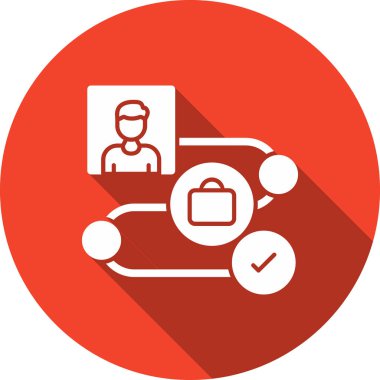 iş yönetimi simgesi, vektör illüstrasyonu