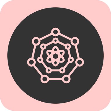 Projeniz için vektör molekül simgesi