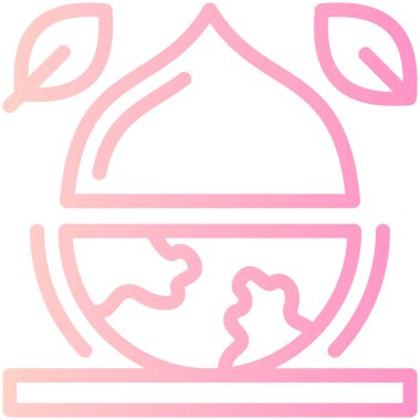 Bir ev simgesinin vektör illüstrasyonu