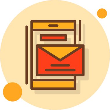 Zarf. Web simgesi vektör illüstrasyonu