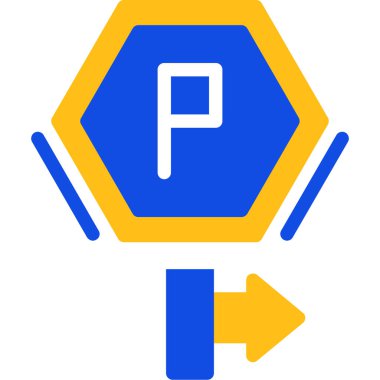 Trafik işareti web simgesi basit illüstrasyon