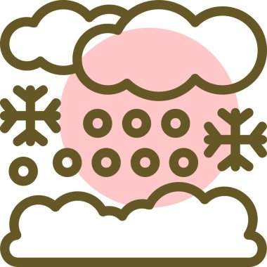 Kar simge vektör çizim