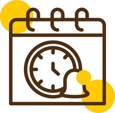 Saat simgesi. özet çizimi