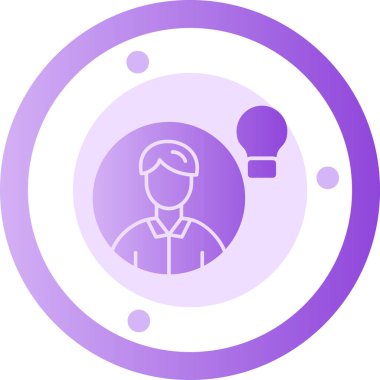 avatar. Web simgesi basit illüstrasyon