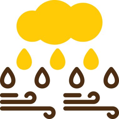 Hava durumu. Web simgesi basit illüstrasyon