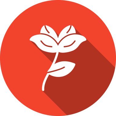 Bitki. Web simgesi basit illüstrasyon