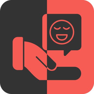 Sohbet ileti simgesi, vektör illüstrasyonu