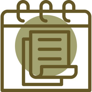 Belge simgesinin vektör illüstrasyonu