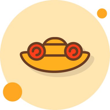 Tek bir simgenin vektör illüstrasyonu