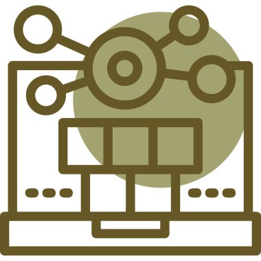 Bir web simgesinin vektör illüstrasyonu