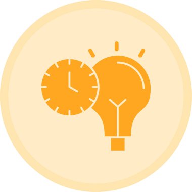 Ampul. Web simgesi basit illüstrasyon