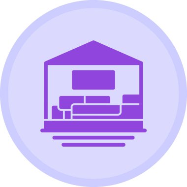 Ev modern simge, vektör illüstrasyonu