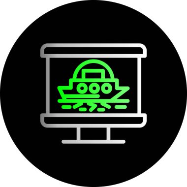 bilgisayar simgesi vektör illüstrasyonu