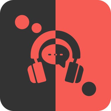 müzik simgesi, vektör illüstrasyonu