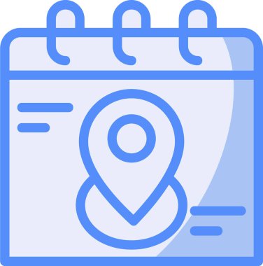 Takvim simgesi. Web için takvim vektör simgelerinin basit çizimi