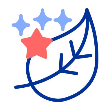 Bir yıldız simgesinin vektör illüstrasyonu